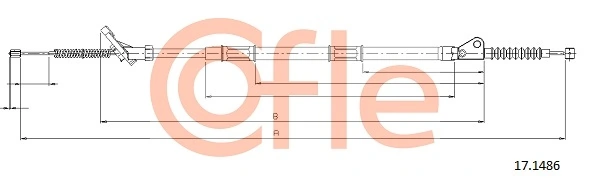 Cable Pull, parking brake 92.17.1486