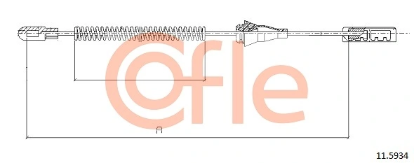 Cable Pull, parking brake 92.11.5934