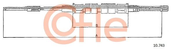 Cable Pull, parking brake 92.10.743