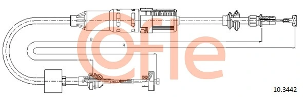 Cable Pull, clutch control 10.3442