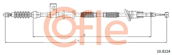 Cable Pull, parking brake 10.8224