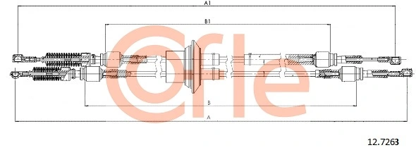Cable Pull, manual transmission 92.12.7263