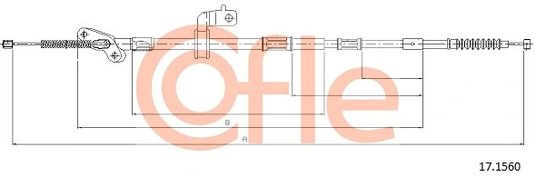 Cable Pull, parking brake 17.1560
