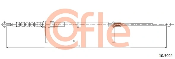 Cable Pull, parking brake 10.9024