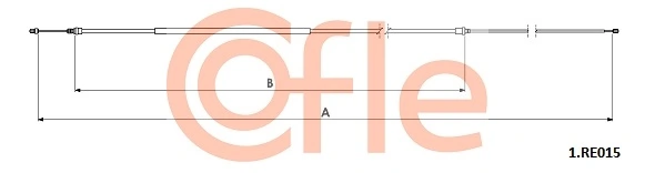 Cable Pull, parking brake 92.1.RE015