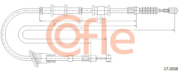 Cable Pull, parking brake 92.17.2028