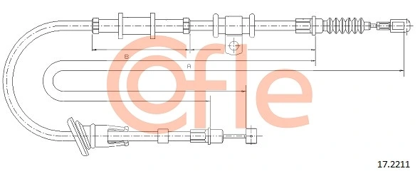 Cable Pull, parking brake 17.2211
