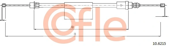 Cable Pull, parking brake 92.10.6215