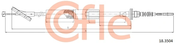 Cable Pull, clutch control 18.3504