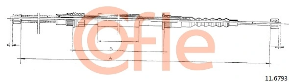 Cable Pull, parking brake 92.11.6793
