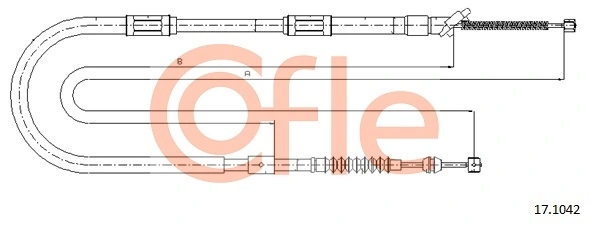 Cable Pull, parking brake 92.17.1042