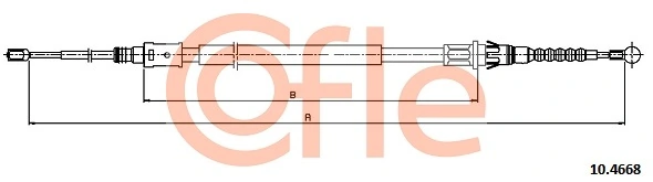 Cable Pull, parking brake 92.10.4668