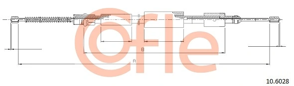 Cable Pull, parking brake 10.6028