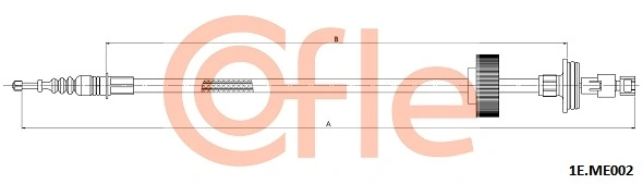 COFLE 1E.ME002 Cable Pull, parking brake