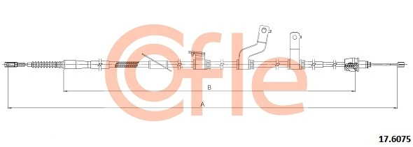 Cable Pull, parking brake 92.17.6075