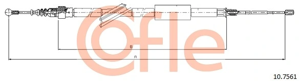 Cable Pull, parking brake 92.10.7561