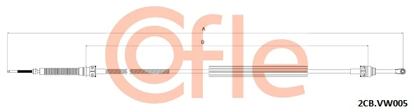 Cable Pull, manual transmission 92.2CB.VK005