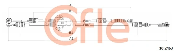 Cable Pull, manual transmission 10.2463