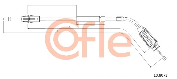 COFLE 10.8073 Cable Pull, parking brake