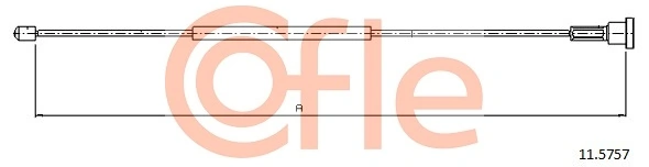 Cable Pull, parking brake 11.5757