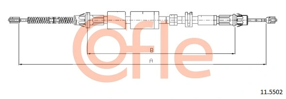 Cable Pull, parking brake 11.5502
