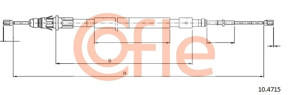 Cable Pull, parking brake 92.10.4715