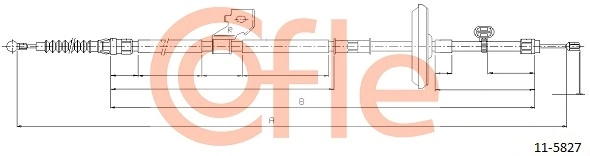 COFLE 11.5827 Cable Pull, parking brake