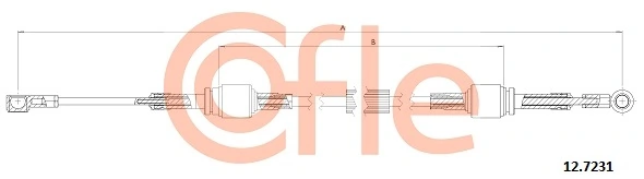Cable Pull, manual transmission 92.12.7231