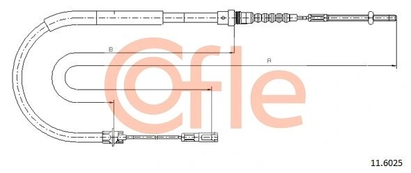 Cable Pull, parking brake 92.11.6025