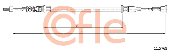 Cable Pull, parking brake 92.11.5768