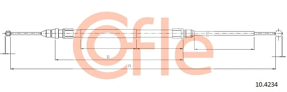 Cable Pull, parking brake 92.10.4234