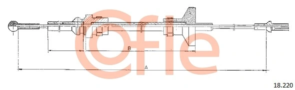 Cable Pull, clutch control 18.220