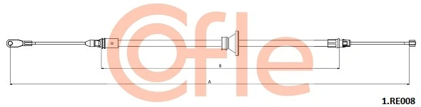 Cable Pull, parking brake 92.1.RE008
