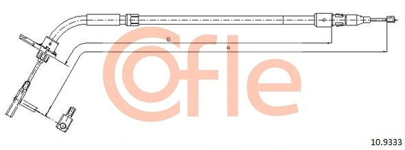 Cable Pull, parking brake 10.9333