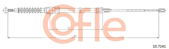 Cable Pull, parking brake 92.10.7141