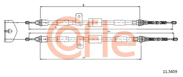 Cable Pull, parking brake 92.11.5459