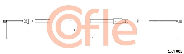 Cable Pull, parking brake 92.1.CT002