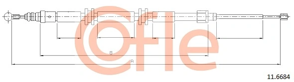 Cable Pull, parking brake 11.6684