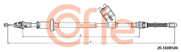 Cable Pull, parking brake 92.20.160B506