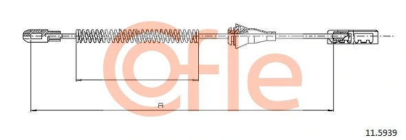 Cable Pull, parking brake 92.11.5939