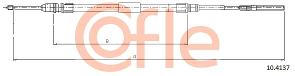Cable Pull, parking brake 10.4137