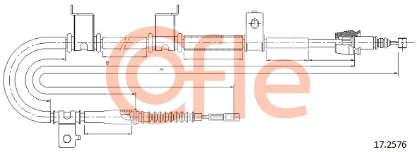 Cable Pull, parking brake 92.17.2576
