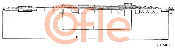 Cable Pull, parking brake 10.7403