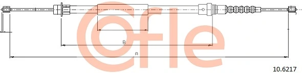 Cable Pull, parking brake 92.10.6217