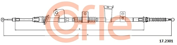 COFLE 17.2301 Cable Pull, parking brake