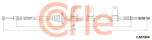 COFLE 1.MT004 Cable Pull, parking brake
