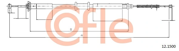 Cable Pull, parking brake 92.12.1500