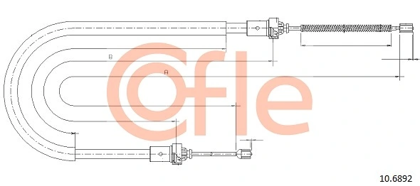 Cable Pull, parking brake 10.6892