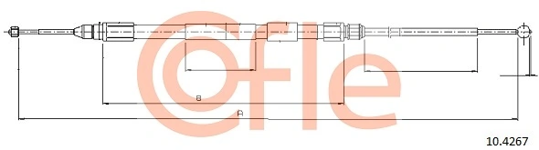 Cable Pull, parking brake 92.10.4267