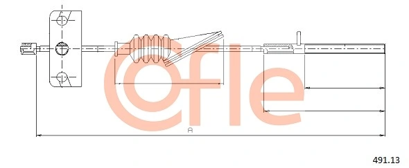 Cable Pull, parking brake 92.491.13